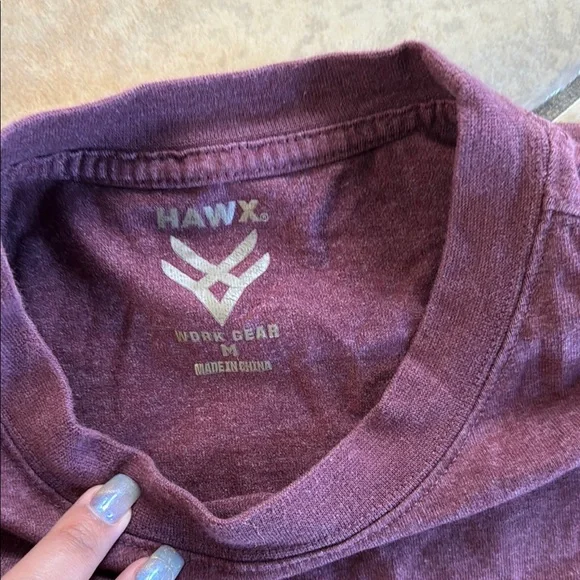 Red Short Sleeve Crew Neck Tee - Picture 5 of 5